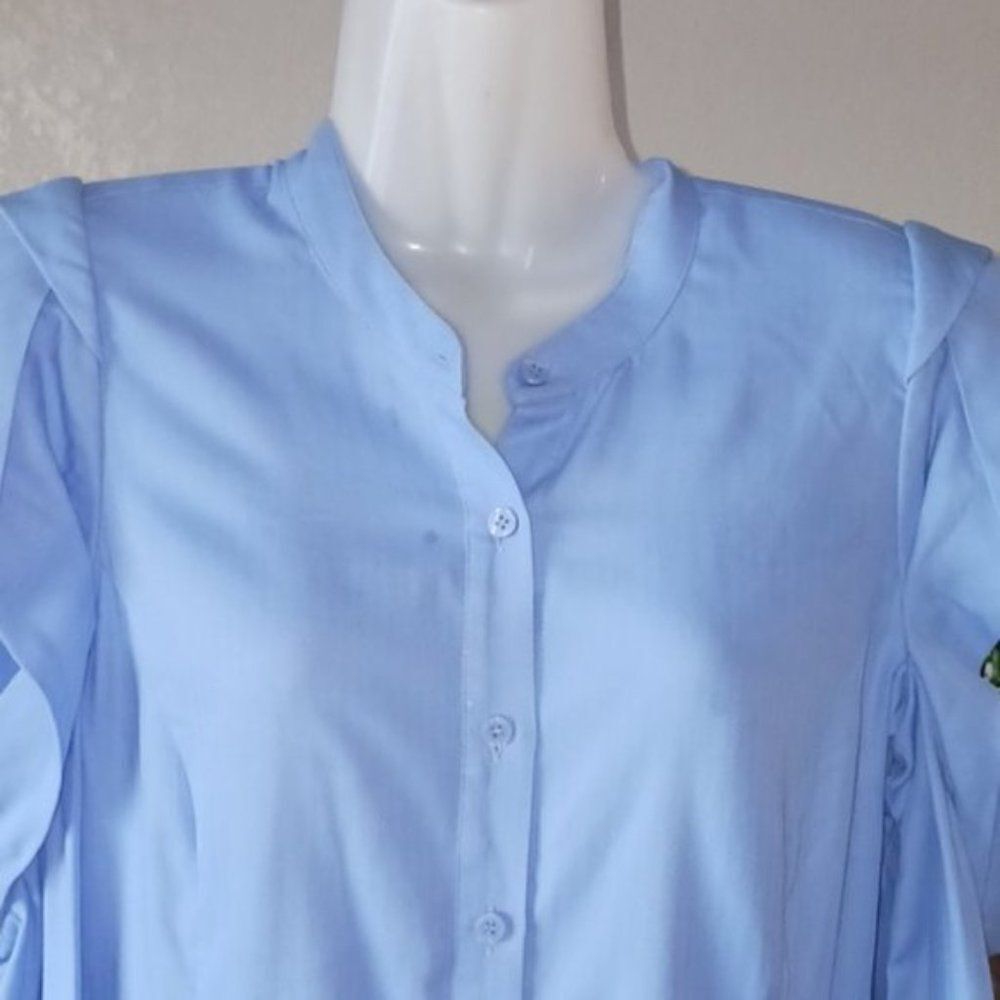 BCBGMAXAZRIA MID BLUE Women's DRESS SIZE S - Picture 5 of 11
